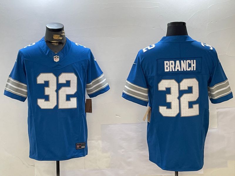 Men Detroit Lions #32 Branch Blue three generations 2024 Nike Limited NFL Jersey style 1->->